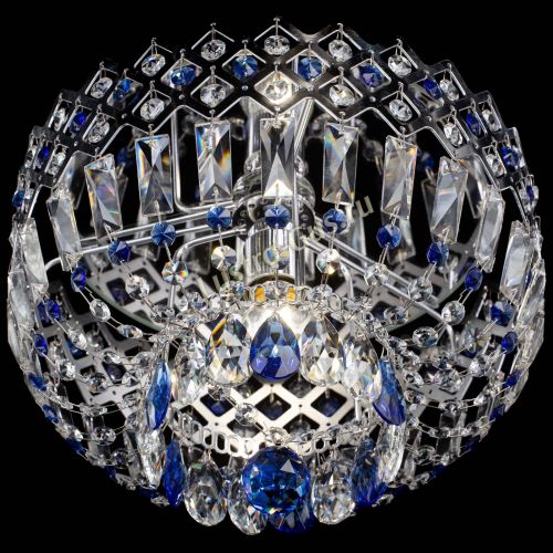 Люстра Корона пластинка №1 синяя в Самаре Гусь Хрустальный