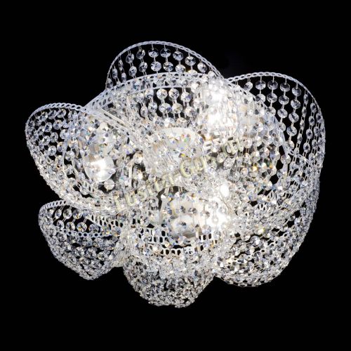 Люстра Космея №3 Белая в Самаре Гусь Хрустальный