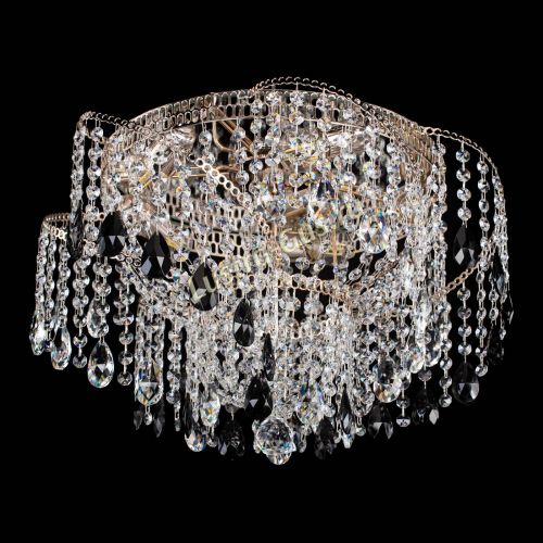 Люстра Космея №4 черная в Самаре Гусь Хрустальный