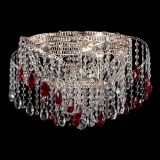 Люстра Космея №4 красная в Самаре