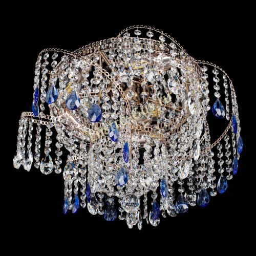 Люстра Космея №4 синяя в Самаре Гусь Хрустальный