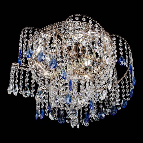 Люстра Космея №4 синяя в Самаре Гусь Хрустальный