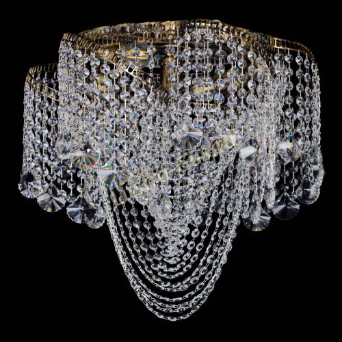 Люстра Космея Водоворот Веер под бронзу в Самаре Гусь Хрустальный