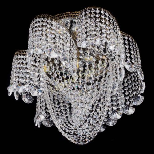 Люстра Космея Водоворот Веер под бронзу в Самаре Гусь Хрустальный