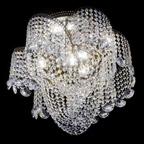 Люстра Космея Водоворот Веер под бронзу в Самаре Гусь Хрустальный