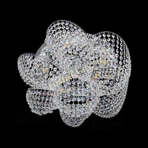 Люстра Космея №1, диаметр - 520 мм, цвет - серебро Гусь Хрустальный