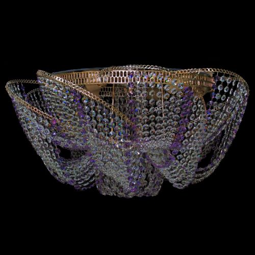 Люстра Космос № 2 фиолетовая в Самаре Гусь Хрустальный