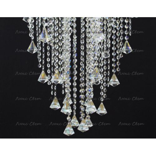 Люстра Космос 5 ламп конус 40 мм длинная  в Самаре Гусь Хрустальный