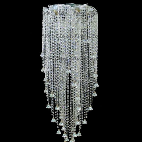 Люстра Космос 5 ламп конус 40 мм длинная  в Самаре Гусь Хрустальный