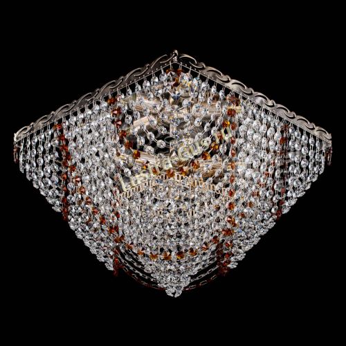 Люстра Квадрат Бриз чайная в Самаре Гусь Хрустальный