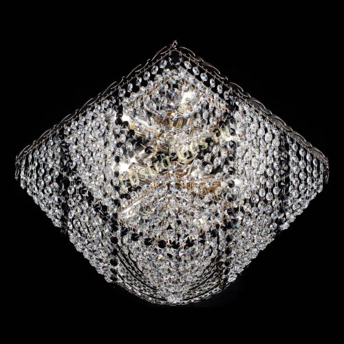 Люстра Квадрат Бриз черная в Самаре Гусь Хрустальный