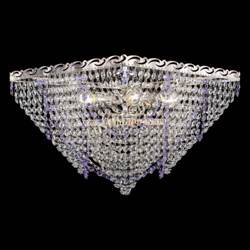 Люстра Квадрат Бриз фиолетовая в Самаре Гусь Хрустальный