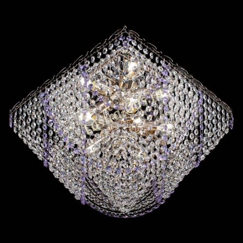 Люстра Квадрат Бриз фиолетовая в Самаре Гусь Хрустальный