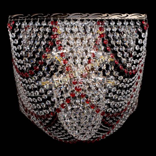 Люстра Квадрат Бриз красная в Самаре Гусь Хрустальный