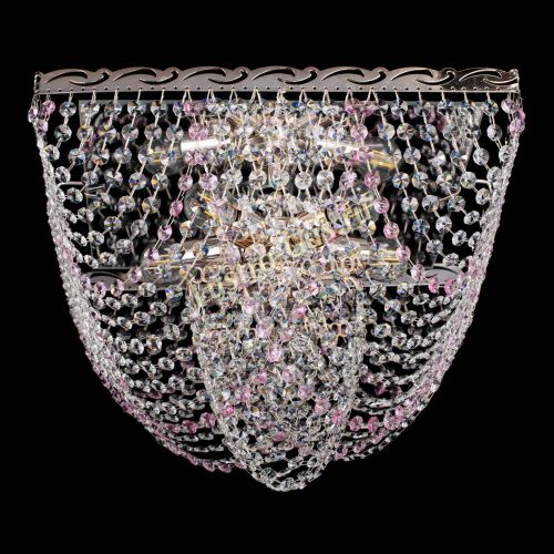 Люстра Квадрат Бриз розовая в Самаре Гусь Хрустальный