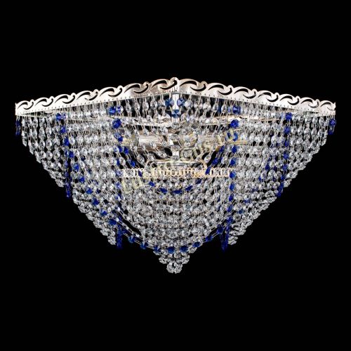 Люстра Квадрат Бриз синяя в Самаре Гусь Хрустальный