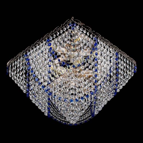 Люстра Квадрат Бриз синяя в Самаре Гусь Хрустальный