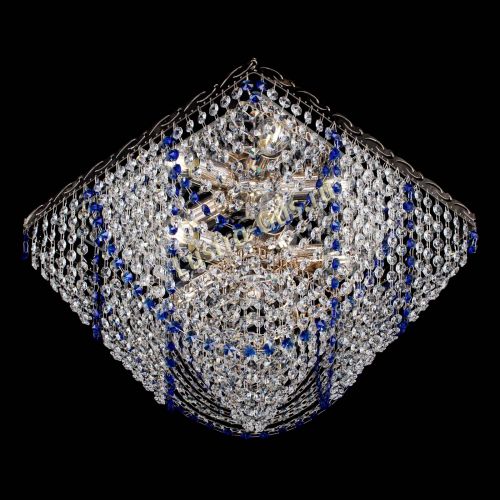 Люстра Квадрат Бриз синяя в Самаре Гусь Хрустальный