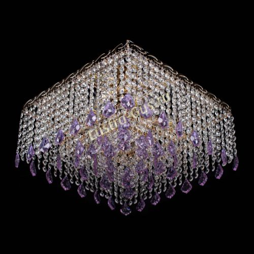 Люстра Квадрат Гамма Дубик цветная в Самаре Гусь Хрустальный