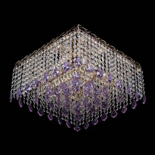 Люстра Квадрат Гамма Дубик цветная в Самаре Гусь Хрустальный