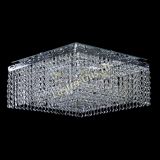 Люстра Квадрат Оптикон, диаметр - 440 мм, цвет - серебро, Люстры Гусь Хрустальный Люстра Квадрат Оптикон, диаметр - 440 мм, цвет - серебро, Люстры Гусь Хрустальный