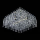 Люстра Квадрат Оптикон, диаметр - 440 мм, цвет - серебро, Люстры Гусь Хрустальный Люстра Квадрат Оптикон, диаметр - 440 мм, цвет - серебро, Люстры Гусь Хрустальный