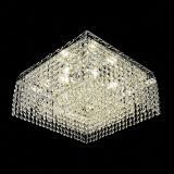 Люстра Квадрат Оптикон, диаметр - 440 мм, цвет - серебро, Люстры Гусь Хрустальный Люстра Квадрат Оптикон, диаметр - 440 мм, цвет - серебро, Люстры Гусь Хрустальный