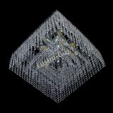 Люстра Квадрат Оптикон, диаметр - 440 мм, цвет - серебро, Люстры Гусь Хрустальный Люстра Квадрат Оптикон, диаметр - 440 мм, цвет - серебро, Люстры Гусь Хрустальный