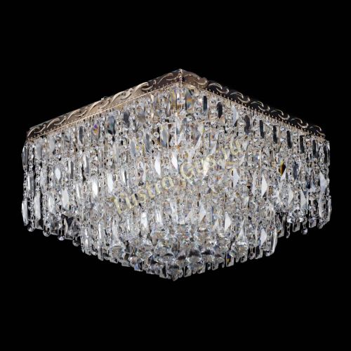 Люстра Квадрат Каскад с пластинками в Самаре Гусь Хрустальный