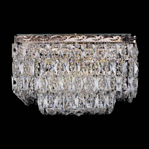 Люстра Квадрат Каскад с пластинками в Самаре Гусь Хрустальный