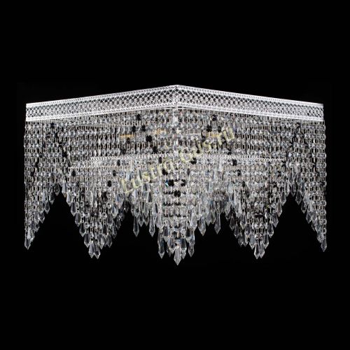 Люстра Квадрат Венеция уголки №5 черная в Самаре Гусь Хрустальный