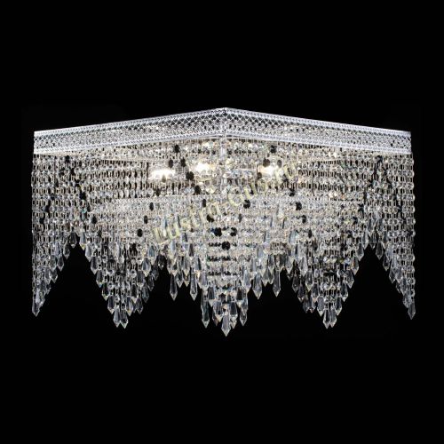 Люстра Квадрат Венеция уголки №5 черная в Самаре Гусь Хрустальный