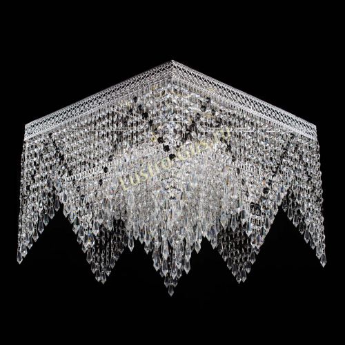 Люстра Квадрат Венеция уголки №5 черная в Самаре Гусь Хрустальный