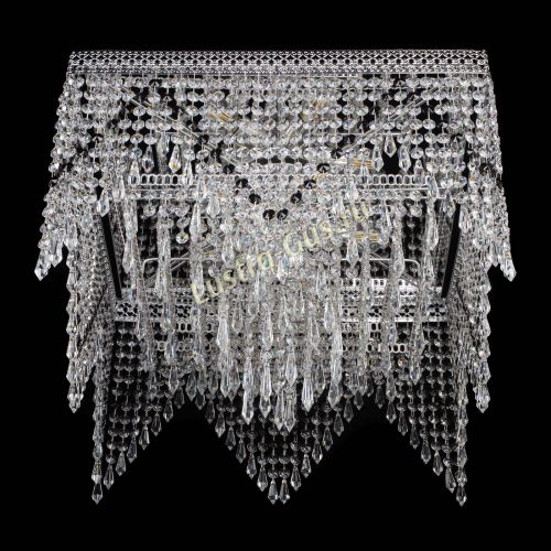 Люстра Квадрат Венеция уголки №5 черная в Самаре Гусь Хрустальный