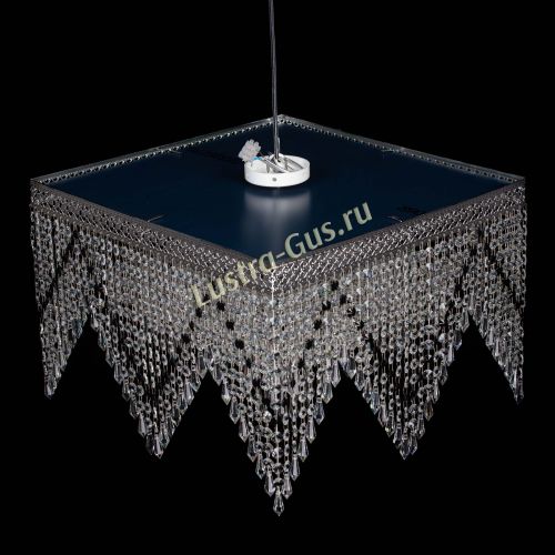 Люстра Квадрат Венеция уголки №5 черная в Самаре Гусь Хрустальный