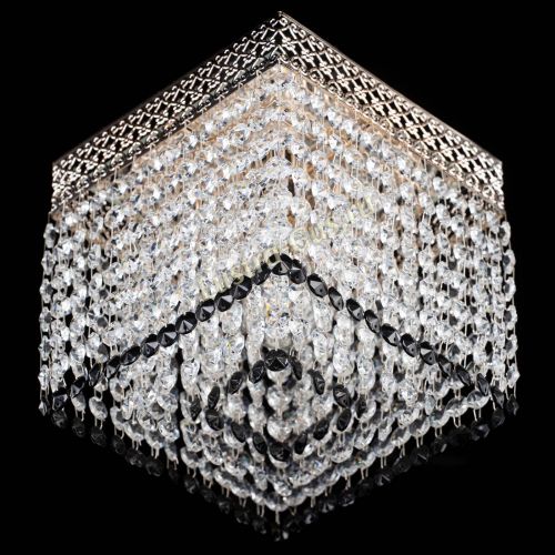 Люстра Квадрат Венеция №1 черная в Самаре Гусь Хрустальный