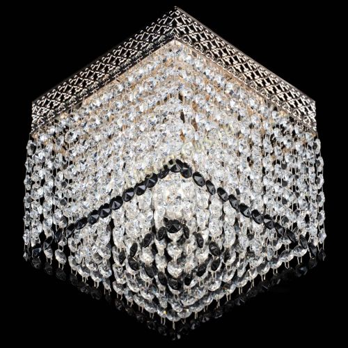 Люстра Квадрат Венеция №1 черная в Самаре Гусь Хрустальный