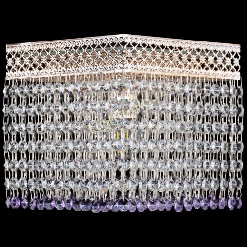 Люстра Квадрат Венеция №1 фиолетовая в Самаре Гусь Хрустальный