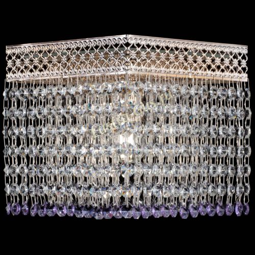 Люстра Квадрат Венеция №1 фиолетовая в Самаре Гусь Хрустальный