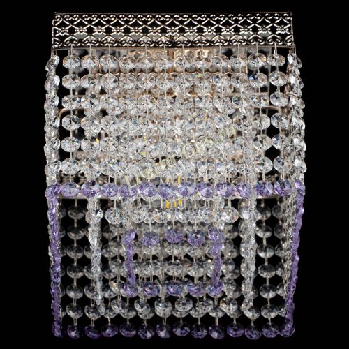 Люстра Квадрат Венеция №1 фиолетовая в Самаре Гусь Хрустальный