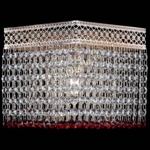 Люстра Квадрат Венеция №1 красная в Самаре Гусь Хрустальный