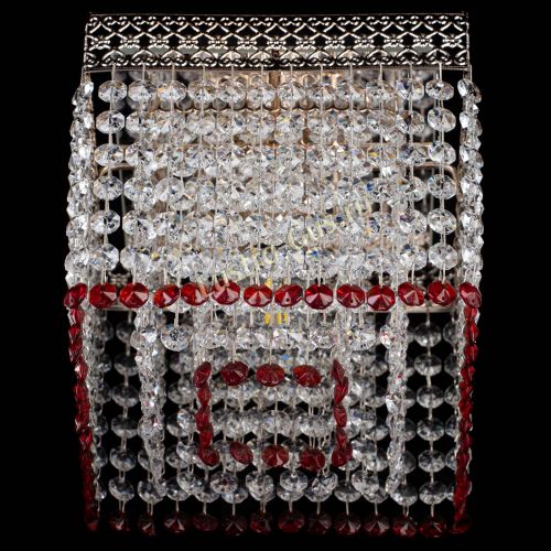 Люстра Квадрат Венеция №1 красная в Самаре Гусь Хрустальный