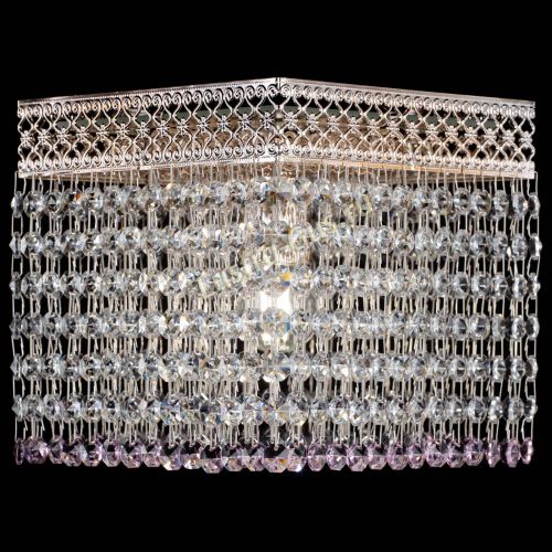 Люстра Квадрат Венеция №1 розовая в Самаре Гусь Хрустальный