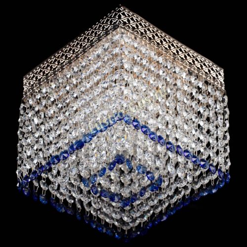 Люстра Квадрат Венеция №1 синяя в Самаре Гусь Хрустальный