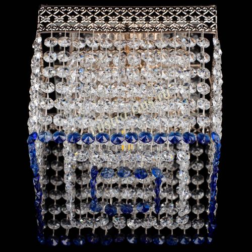 Люстра Квадрат Венеция №1 синяя в Самаре Гусь Хрустальный