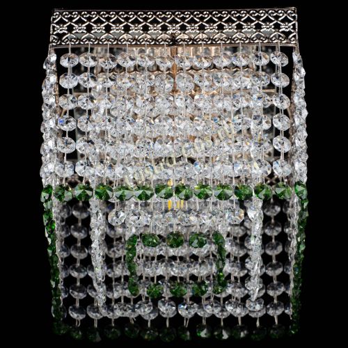 Люстра Квадрат Венеция №1 зеленая в Самаре Гусь Хрустальный