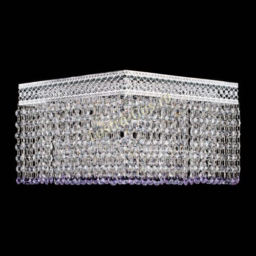 Люстра Квадрат Венеция №3 фиолетовая в Самаре Гусь Хрустальный