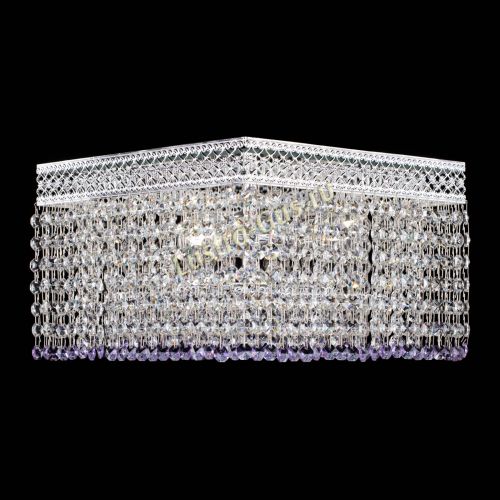 Люстра Квадрат Венеция №3 фиолетовая в Самаре Гусь Хрустальный