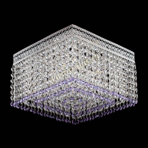 Люстра Квадрат Венеция №3 фиолетовая в Самаре Гусь Хрустальный