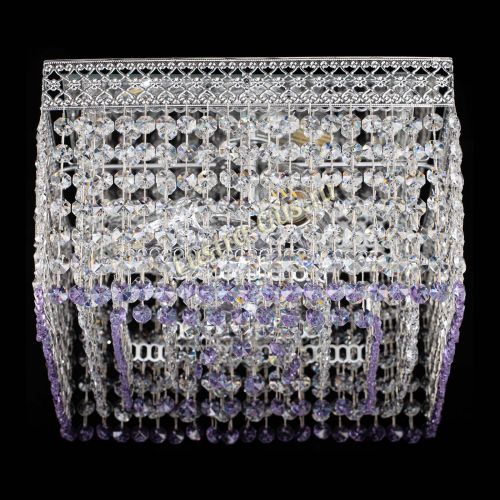 Люстра Квадрат Венеция №3 фиолетовая в Самаре Гусь Хрустальный